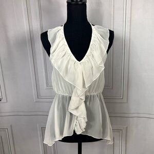 Poetry ruffle halter top